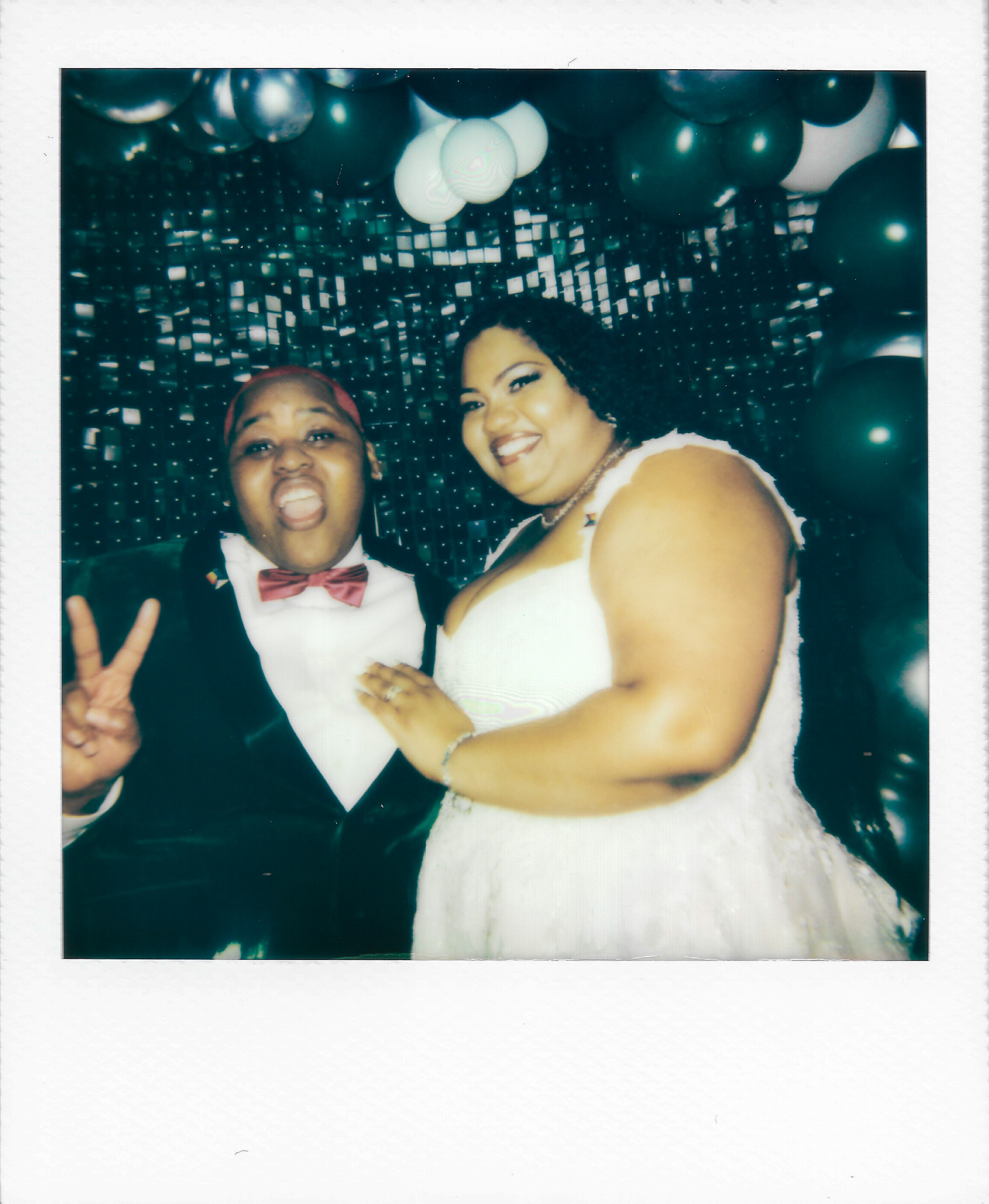Wedding reception disco ball